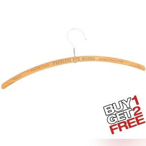 Vintage Peerless Dye Works Santa‎ Monica Wooden Hanger Advertising